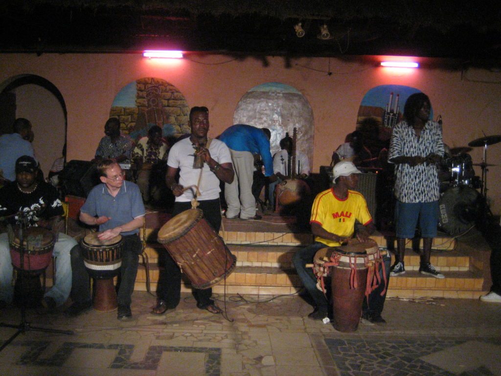 Drummers warming up... photo by Stephen Budd